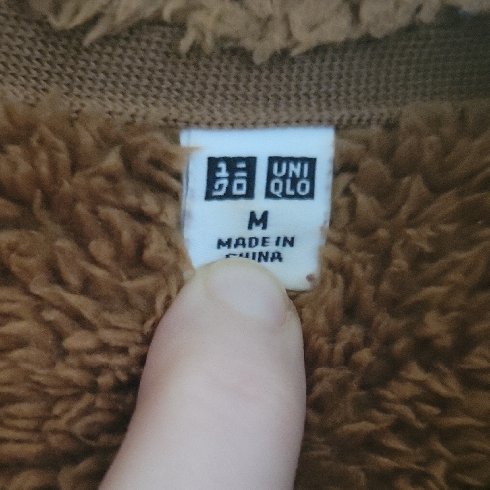 Uniqlo Cozy Brown Fleece Outerwear - Picture 2 of 4